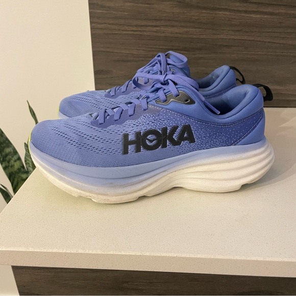 Hoka Shoes - Hoka Bondi 8 Road Running Shoes in Blue